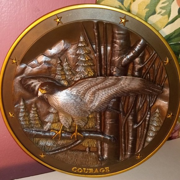 BRADFORD EXCHANGE "SPIRIT OF COURAGE" TO DECORATE YOUR LOVED ONE'S COURAGE DECOR - Picture 8 of 10